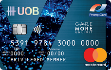 UOB PromptCard MasterCard Debit VCare More Unlimit