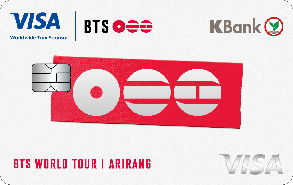 บัตรเดบิตวีซ่ากสิกรไทย BTS WORLD TOUR ARIRANG